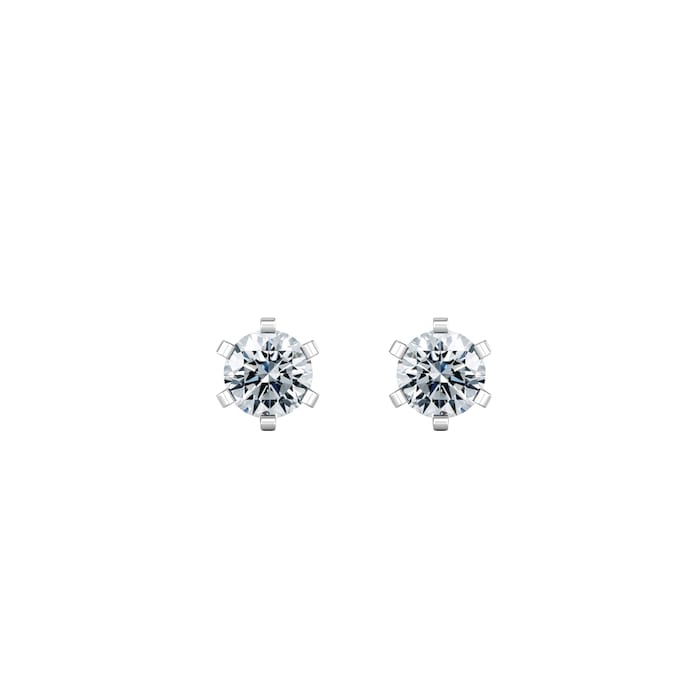 By Request 18ct White Gold 0.33cttw Solitaire Diamond Stud Earrings