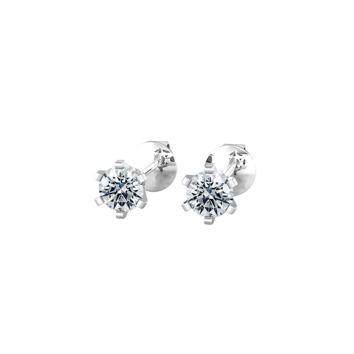 By Request 18ct White Gold 0.33cttw Solitaire Diamond Stud Earrings