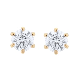37893761 - 18ct Yellow Gold 0.40cttw Solitaire Diamond Stud Earrings