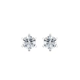 By Request 18ct White Gold 0.60cttw Solitaire Diamond Stud Earrings