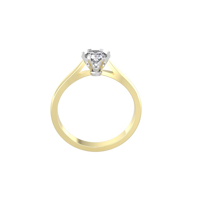 By Request 18ct White & Yellow Gold 0.50ct Diamond Ring