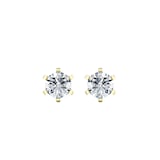 By Request 9ct Yellow Gold 0.40cttw Solitaire Diamond Stud Earrings