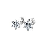 By Request 18ct White Gold 0.50cttw Solitaire Diamond Stud Earrings