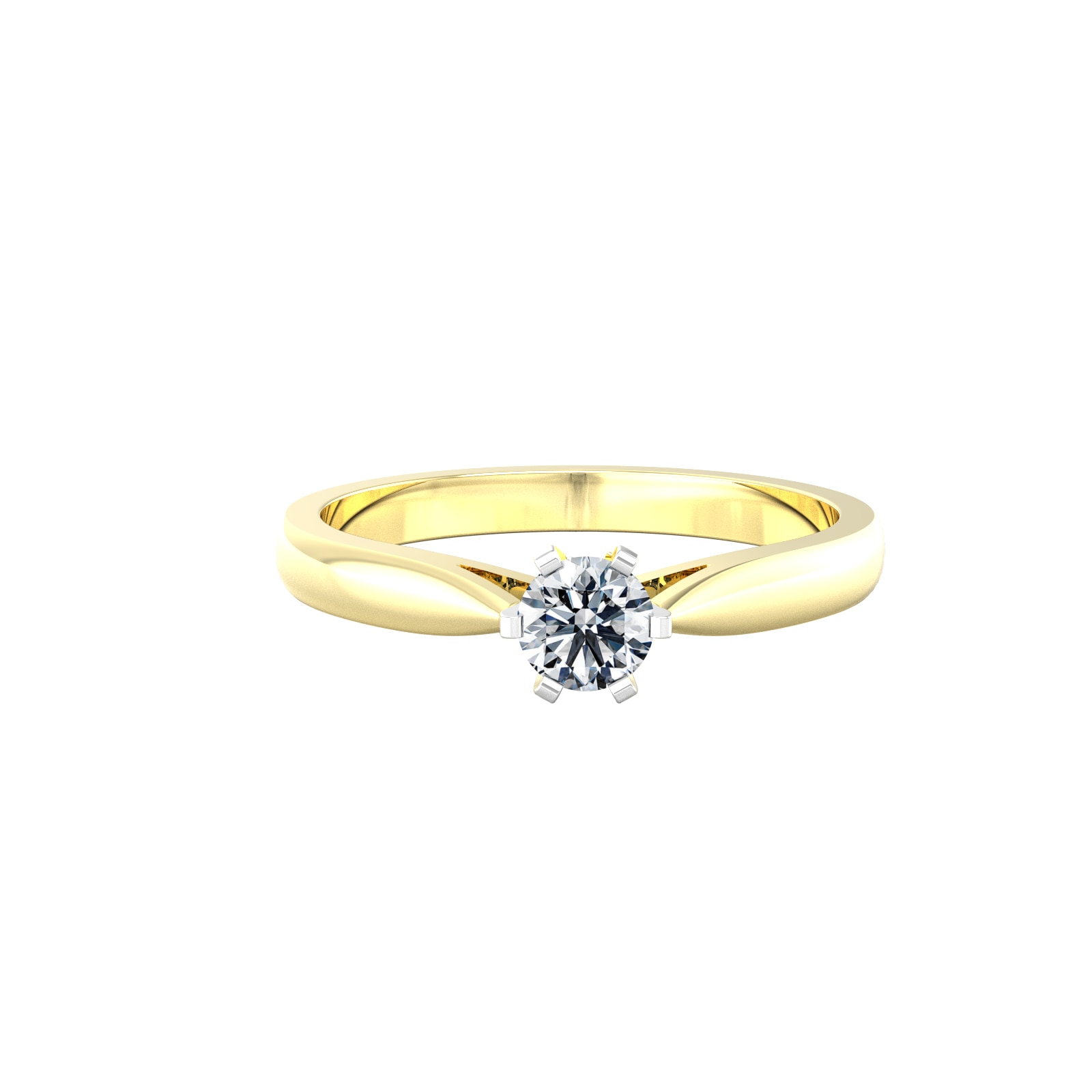 By Request 9ct White & Yellow Gold 0.25ct Diamond Ring