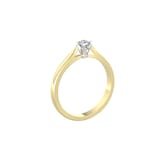 By Request 18ct White & Yellow Gold 0.25ct Diamond Ring - Ring Size D.5