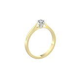 By Request 18ct White & Yellow Gold 0.25ct Diamond Ring - Ring Size D.5