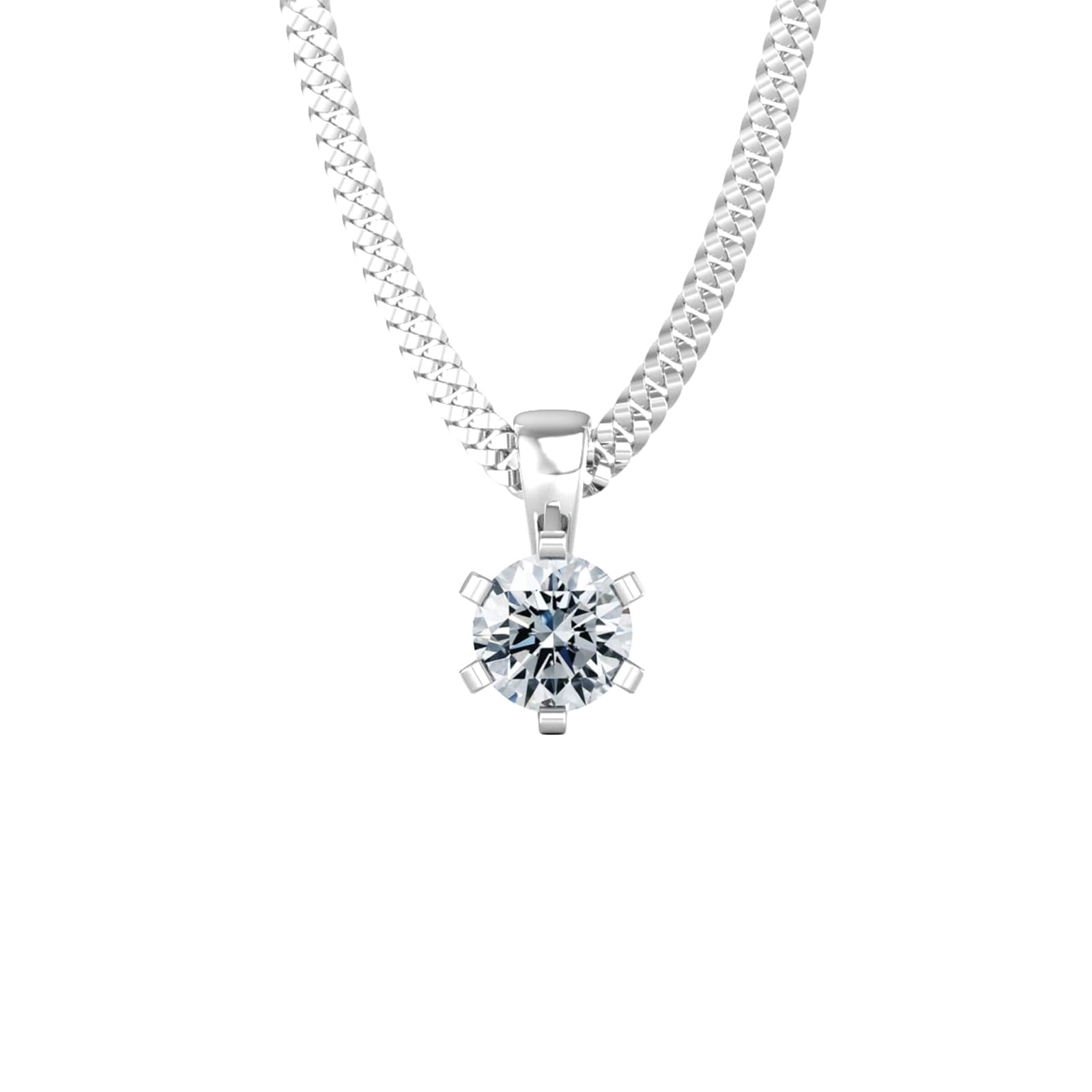 By Request 18ct White Gold 0.25cttw Solitaire Diamond Stud Earrings