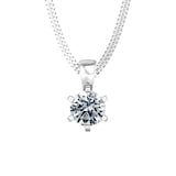 By Request 18ct White Gold 1.00ct Solitaire Diamond Pendant