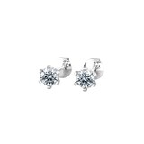 By Request 18ct White Gold 0.25cttw Solitaire Diamond Stud Earrings