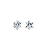 By Request 9ct White Gold 0.40cttw Solitaire Diamond Stud Earrings