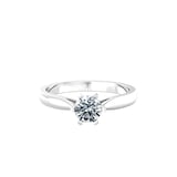 By Request 9ct White Gold 0.40ct Diamond Ring - Ring Size O