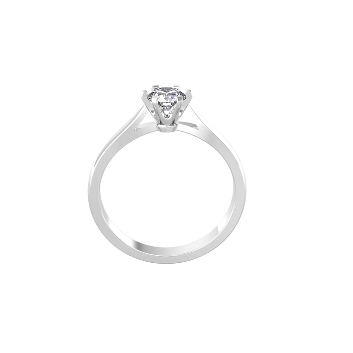 By Request 9ct White Gold 0.40ct Diamond Ring - Ring Size O