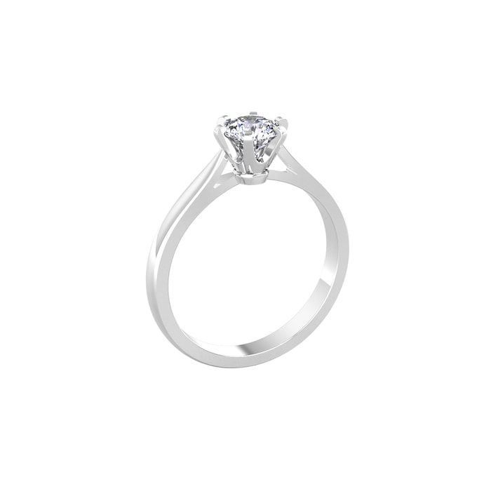 By Request 9ct White Gold 0.75ct Diamond Ring - Ring Size D