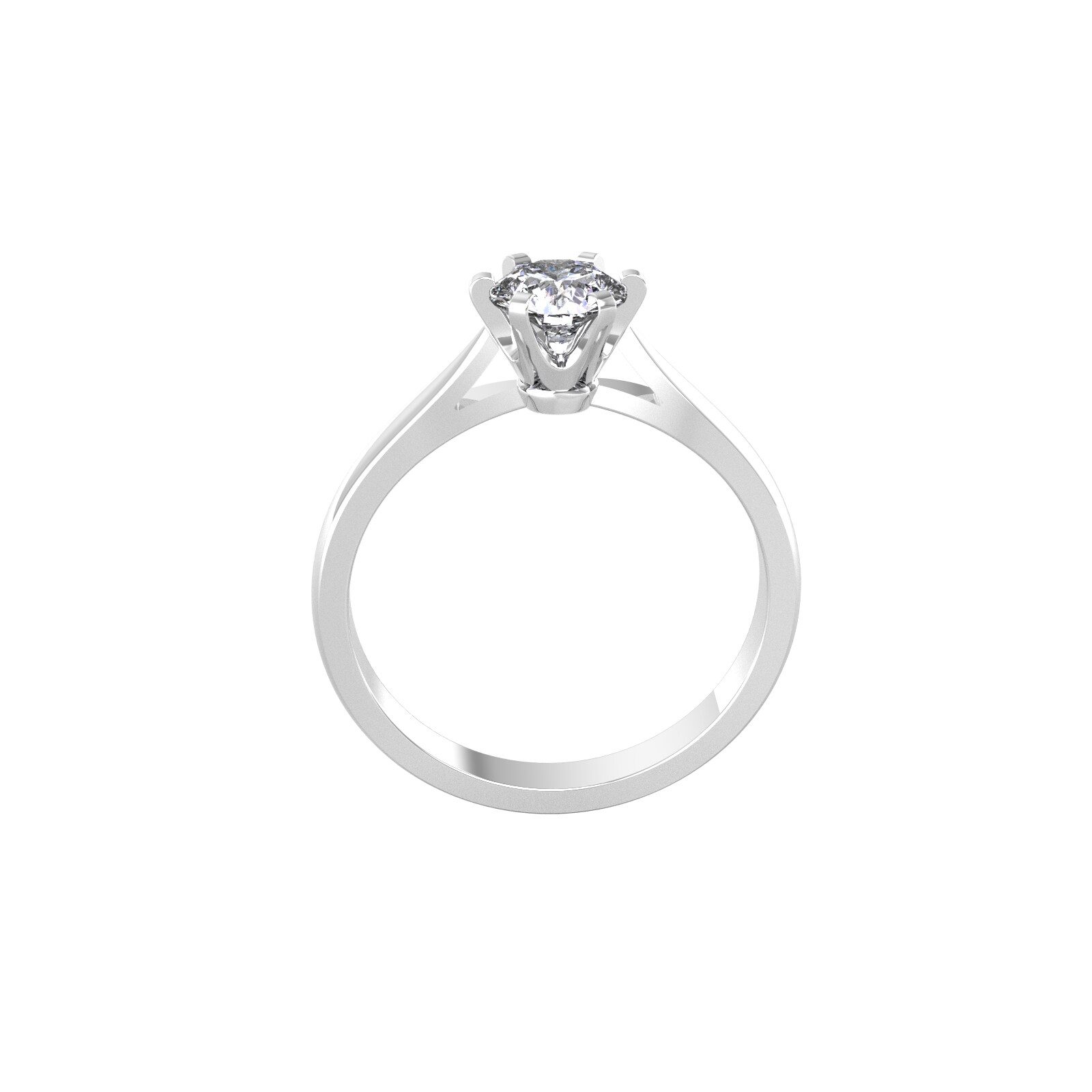 By Request 18ct White Gold 1ct Diamond Ring - Ring Size S