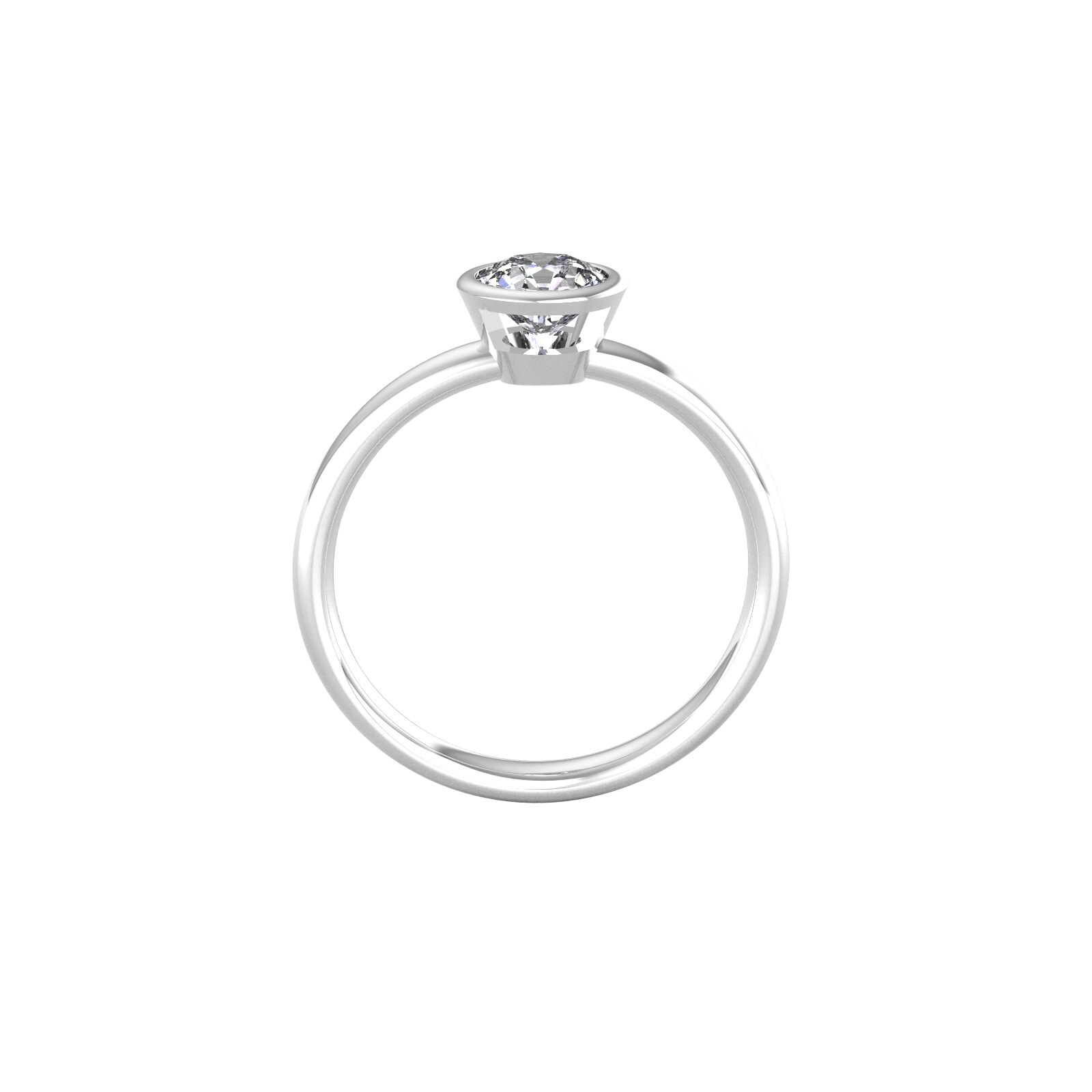 By Request 9ct White Gold 0.75ct Diamond Ring