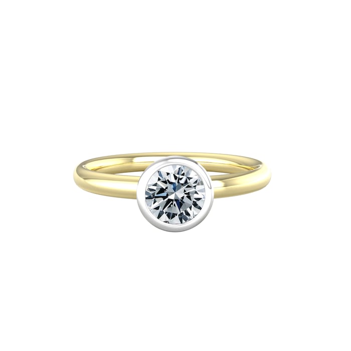By Request 18ct White & Yellow Gold 1ct Diamond Ring - Ring Size H.5