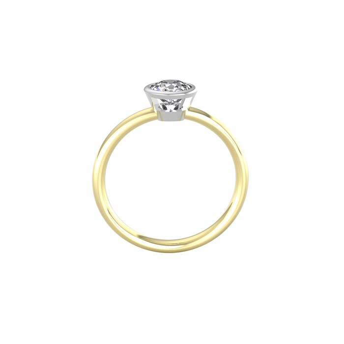 By Request 18ct White & Yellow Gold 1ct Diamond Ring - Ring Size H.5