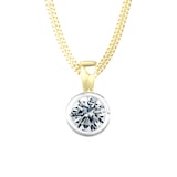 By Request 18ct Yellow & White Gold 0.80ct Diamond Pendant