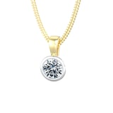 By Request 18ct Yellow & White Gold 0.80ct Diamond Pendant