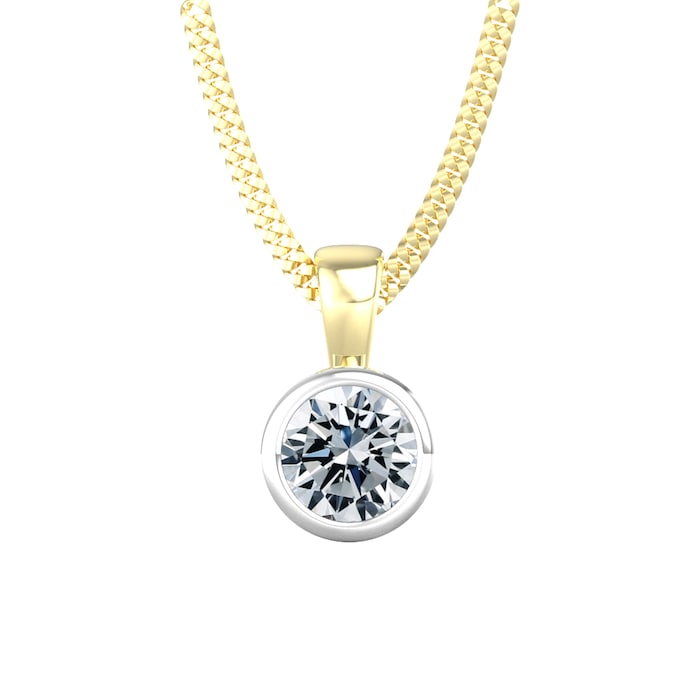 By Request 18ct Yellow & White Gold 1.00ct Diamond Pendant