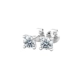 By Request 9ct White Gold 4 Claw 0.30cttw Diamond Stud Earrings