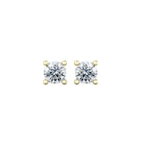 By Request 9ct Yellow Gold 4 Claw 0.30cttw Diamond Stud Earrings