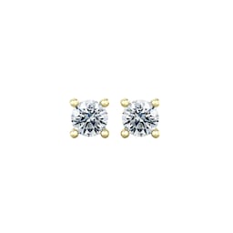 37894099 - 9ct Yellow Gold 4 Claw 0.30cttw Diamond Stud Earrings