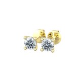 By Request 9ct Yellow Gold 4 Claw 0.30cttw Diamond Stud Earrings