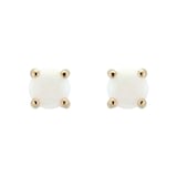 By Request 9ct Yellow Gold 4 Claw Opal Stud Earrings