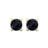 By Request 9ct Yellow Gold 4 Claw Sapphire Stud Earrings