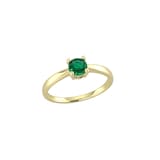 By Request 9ct Yellow Gold 4 Claw Emerald Ring