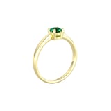 By Request 9ct Yellow Gold 4 Claw Emerald Ring