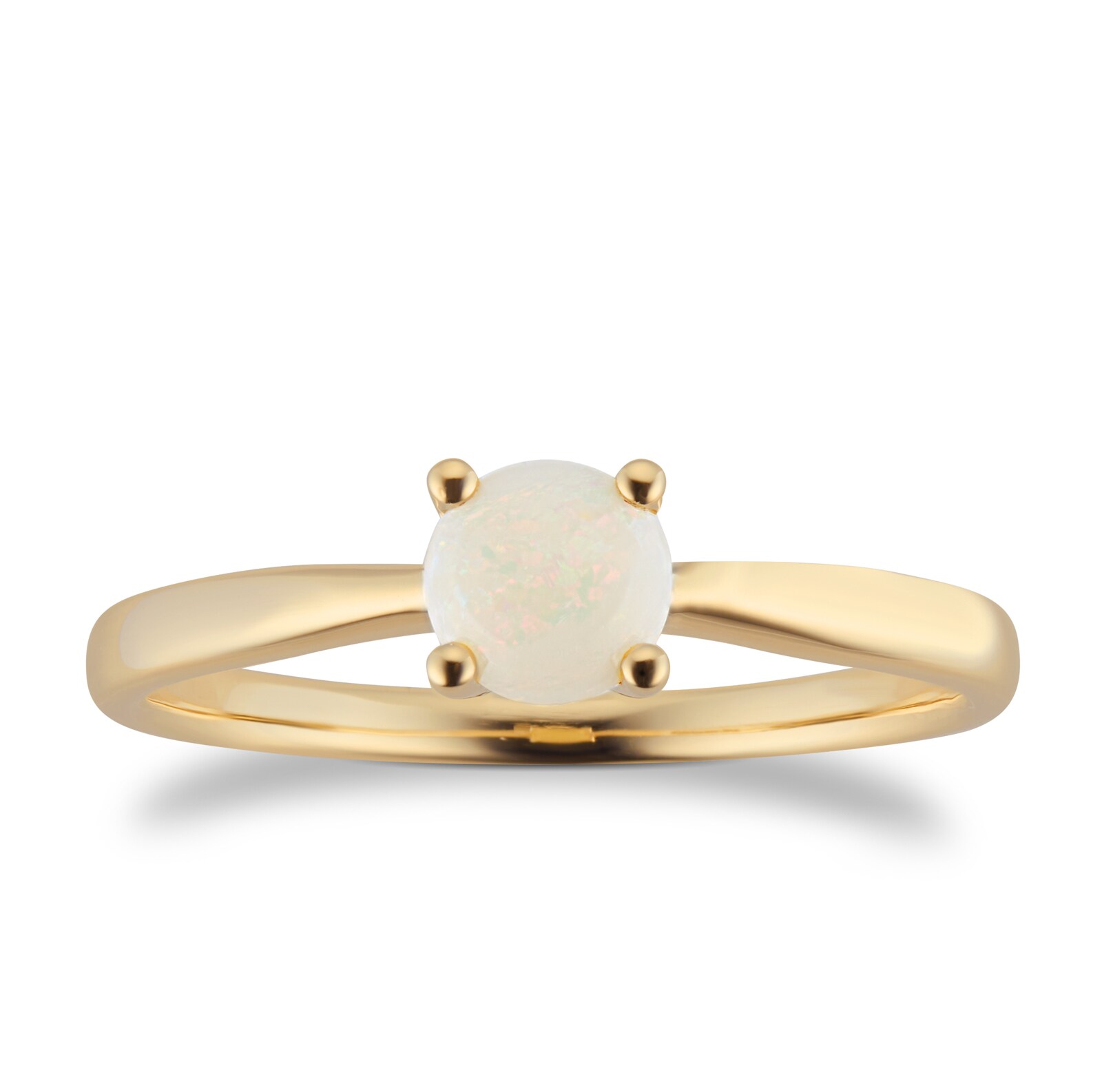 By Request 9ct Yellow Gold 4 Claw Opal Ring