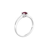 By Request 9ct White Gold 4 Claw Ruby Ring