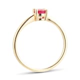 By Request 9ct Yellow Gold 4 Claw Ruby Ring