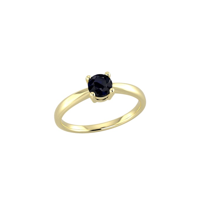 By Request 9ct Yellow Gold 4 Claw Sapphire Ring