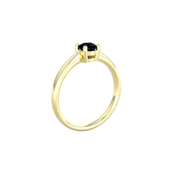 By Request 9ct Yellow Gold 4 Claw Sapphire Ring
