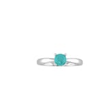 By Request 9ct White Gold 4 Claw Turquoise Ring