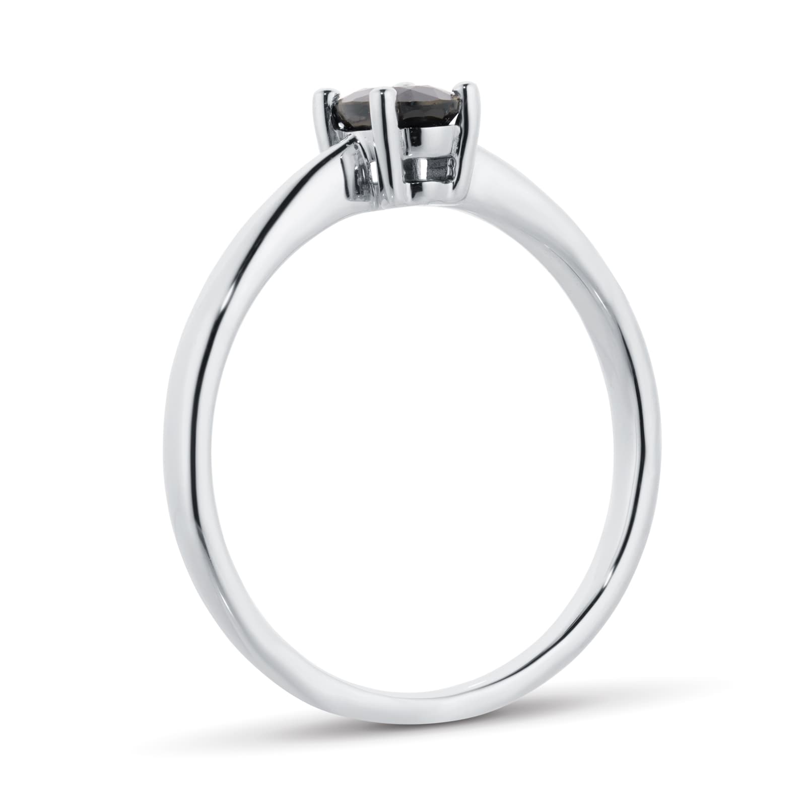 By Request 9ct White Gold 4 Claw Oval Sapphire Ring