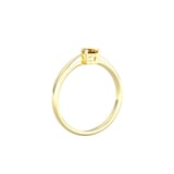 By Request 9ct Yellow Gold 4 Claw Pear Cut Citrine Ring - Ring Size U.5