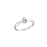 By Request 9ct White Gold 4 Claw Pear Cut 0.40ct Diamond Ring