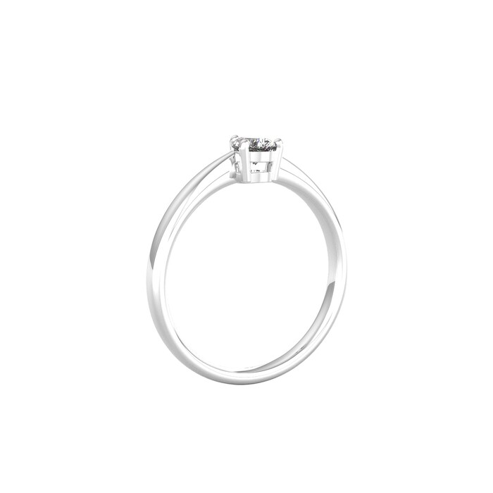 By Request 9ct White Gold 4 Claw Pear Cut 0.40ct Diamond Ring - Ring Size D