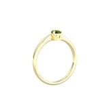 By Request 9ct Yellow Gold 4 Claw Pear Cut Peridot Ring