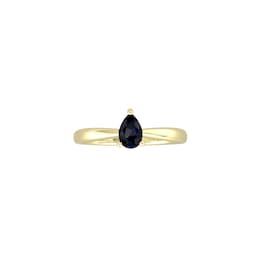 37894300 - 9ct Yellow Gold 4 Claw Pear Cut Sapphire Ring