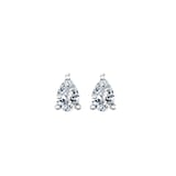 By Request 9ct White Gold 4 Claw Pear Cut 0.80ct Diamond Stud Earrings