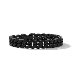 37900052420 - Curb Chain Bracelet in Black Titanium - Size Medium