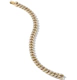 David Yurman Curb Chain Bracelet in 18ct Yellow Gold with Diamonds, 8mm