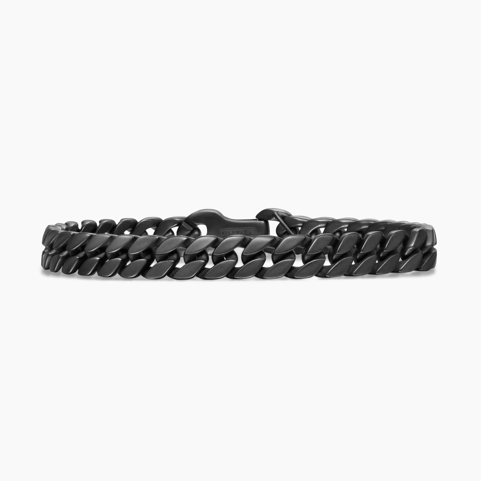 Curb Chain Bracelet in Black Titanium - Size Medium