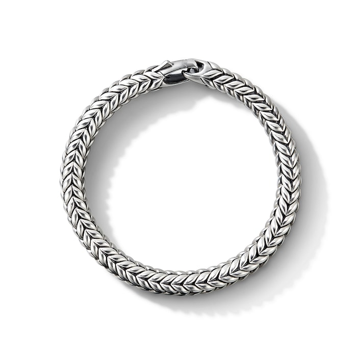 David Yurman Chevron Bead Bracelet in Sterling Silver, 8mm