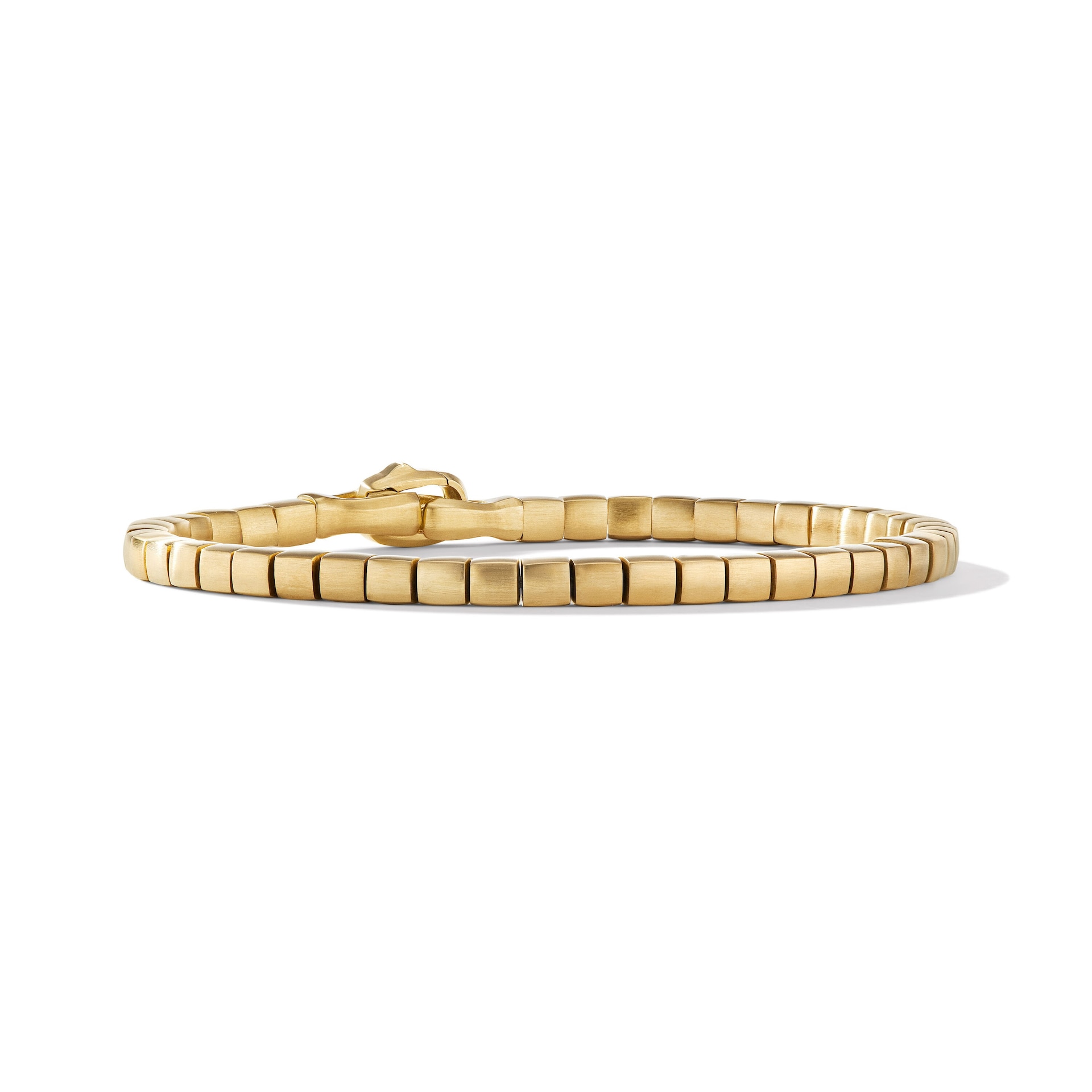 David Yurman Spiritual Beads Cushion Bracelet in 18ct Yellow Gold, 4mm